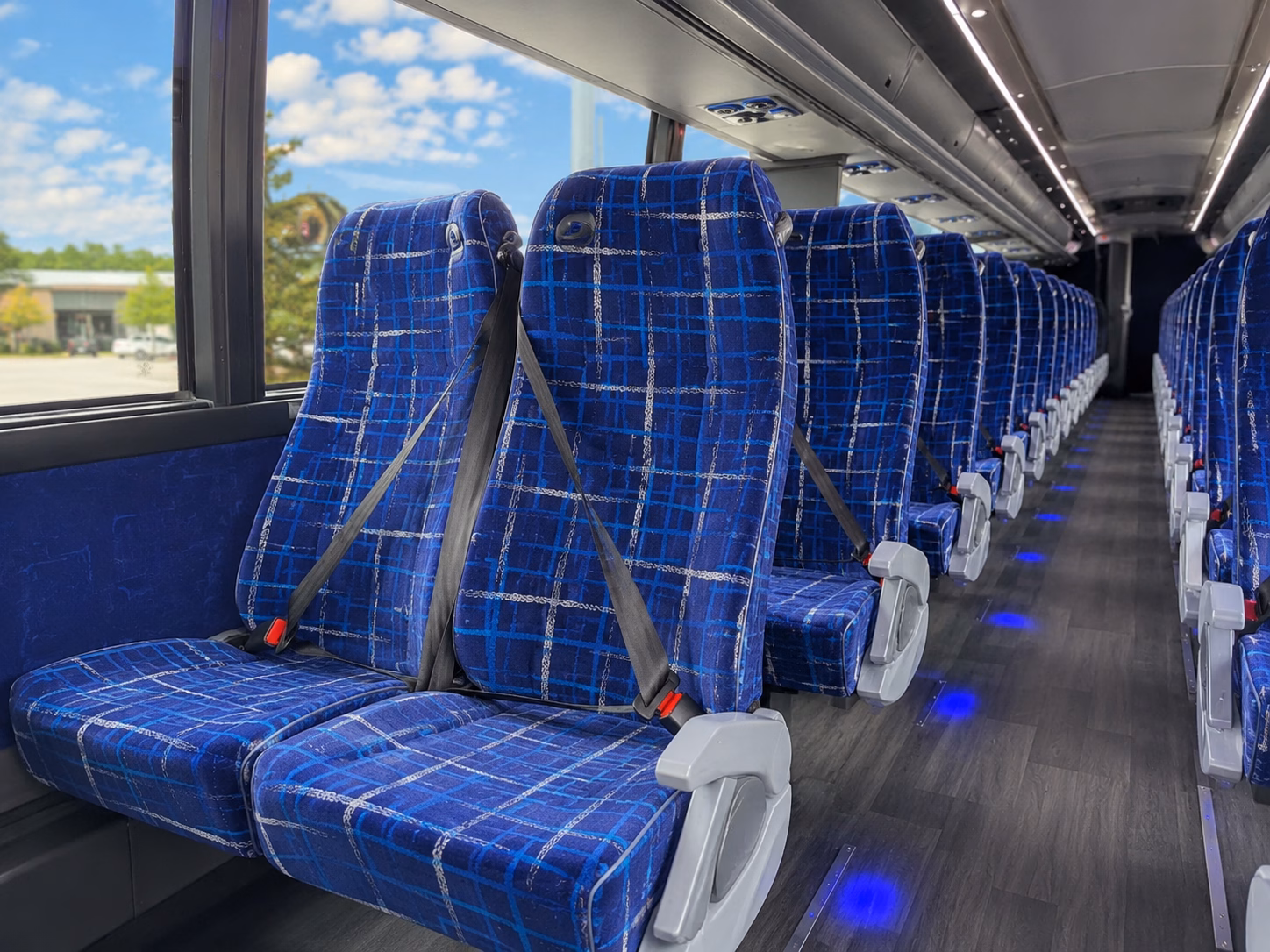 roseville charter bus services interior
